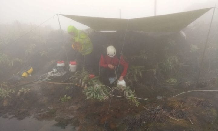 Q.stations at different locations around the volcano