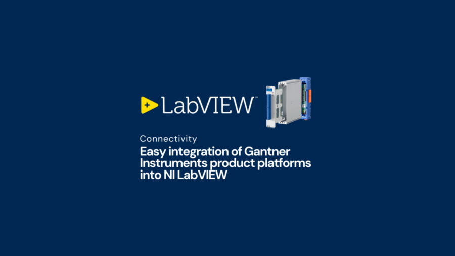 Intégration facile des plates-formes de produits Gantner Instruments dans NI LabVIEW