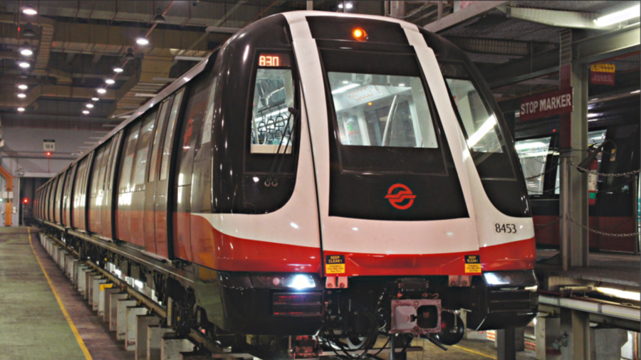 Vibrations- und Hochspannungstests am elektrischen U-Bahn-System in Singapur