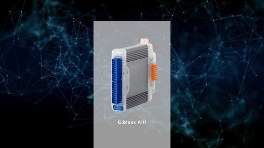 Voltage IEPE Sensor Measurement Data Acquisition (DAQ) with Q.bloxx A111