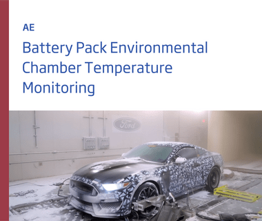 Battery Pack Environmental Chamber Temperature Monitoring