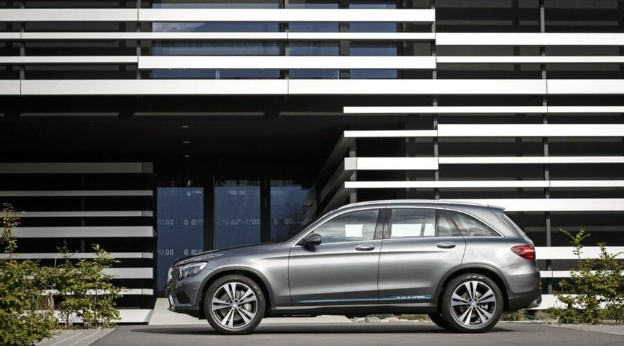 Mercedes GLC 350e plug-in hybrid – Séance photo à Schruns