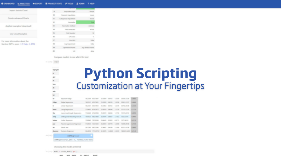Intégration de Python – Un nouveau niveau d’automatisation et d’analyse